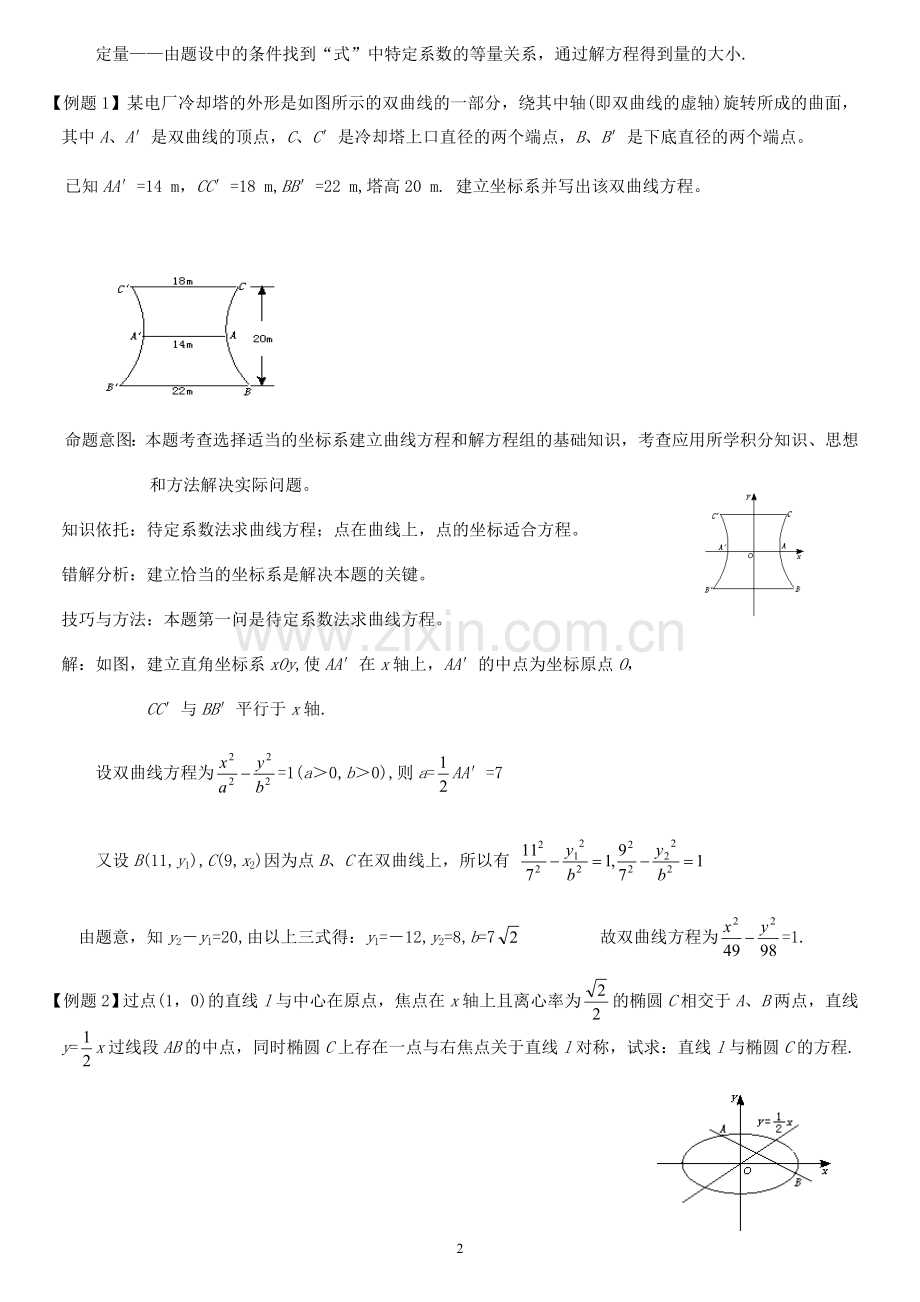 怎样学好圆锥曲线教学文案.doc_第2页