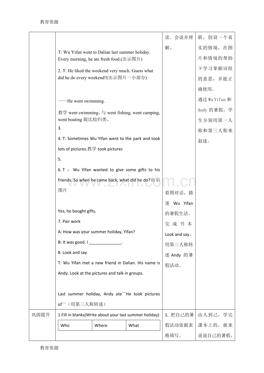 六年级下册英语教案Unit3-Where-did-you-goPB-Let's-learn∣人教PEP学习专用.doc_第2页