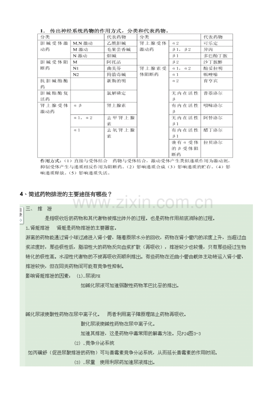 电大药理学形成性考核册答案资料.doc_第3页