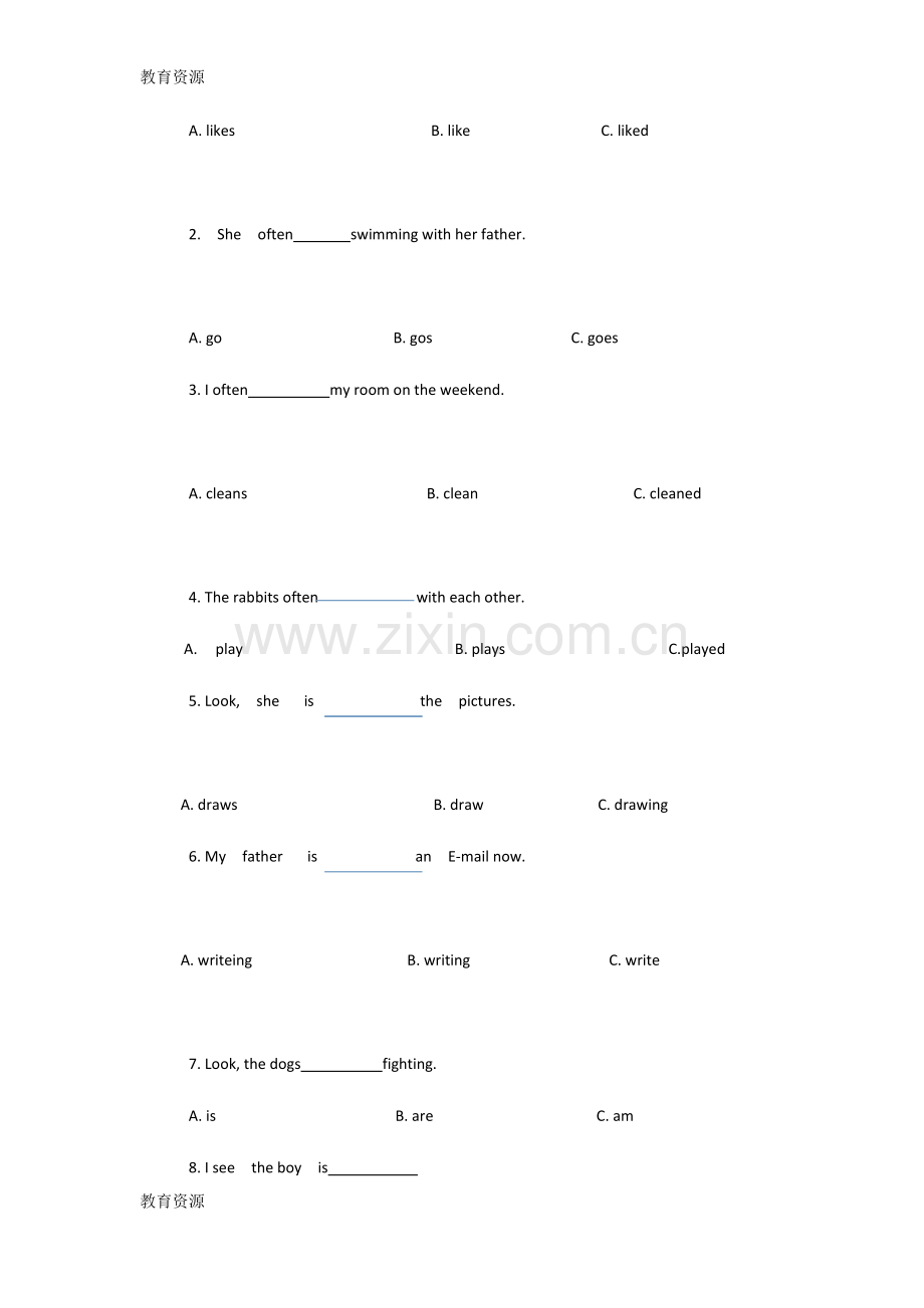 六年级下册英语导学案Recycle-Mike’s-happy-days-Day-3∣人教版(PEP)学习专用.doc_第2页