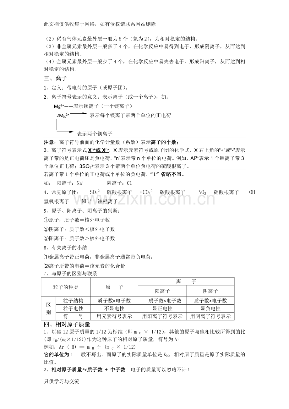 初三化学第三单元知识点总结讲课讲稿.doc_第3页