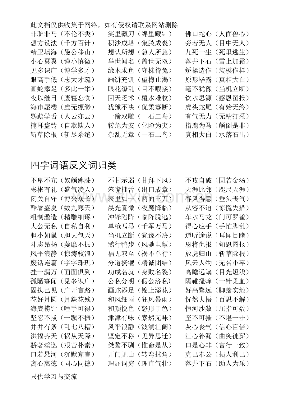 四字词语近义词归类演示教学.doc_第2页