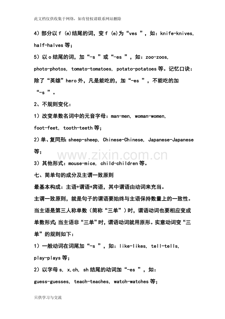 初一英语上册知识点归纳总结备课讲稿.doc_第3页