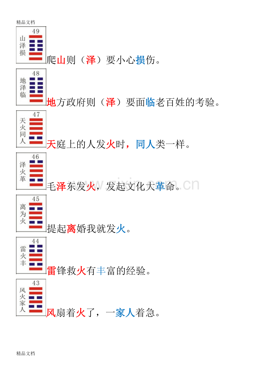 自创六十四卦记忆法-一天就能记住!教学提纲.doc_第3页