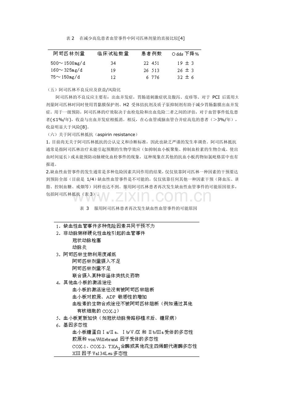 阿司匹林在动脉硬化性心血管疾病中的临床应用.doc_第3页