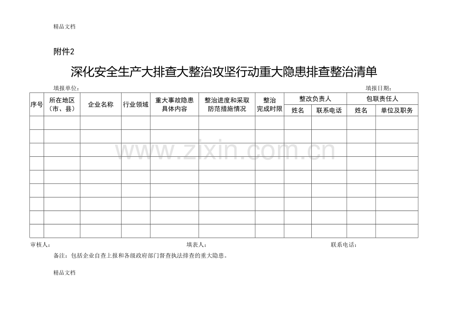 “一个台账四个清单”配套表格教学文案.doc_第3页