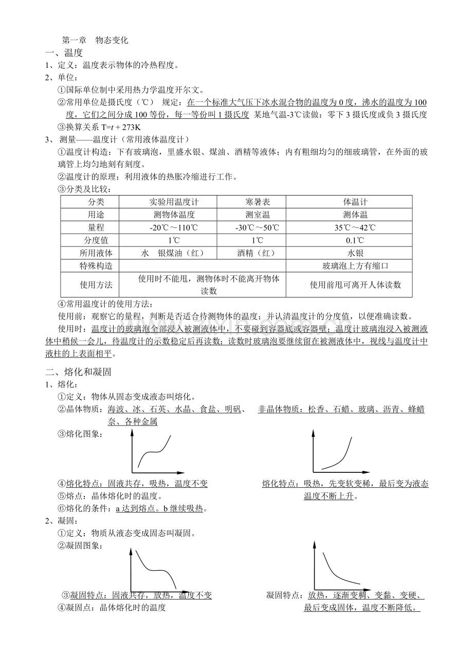 北师大版八年级上册物理知识点总结复习课程.doc_第1页