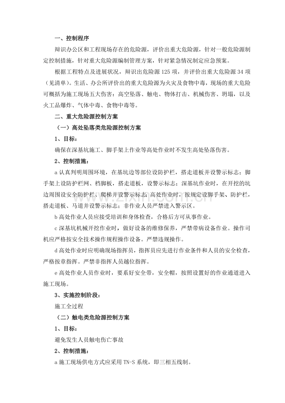 危险源控制措施及重大危险源管理方案资料.doc_第2页