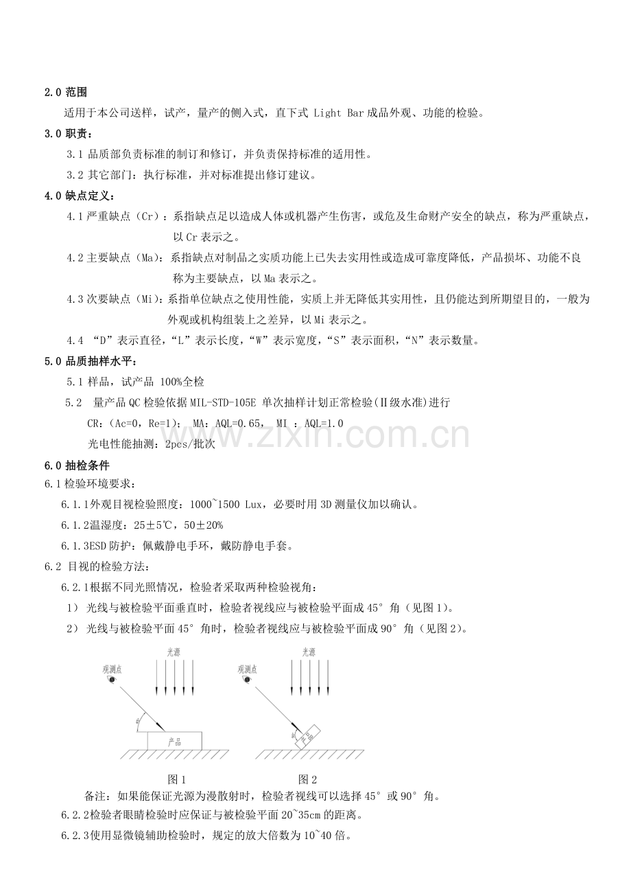 LB灯条成品检验标准资料.doc_第2页