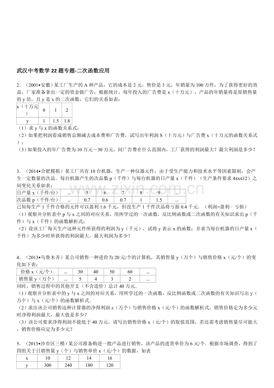 初中数学应用题(含答案解析).doc_第1页