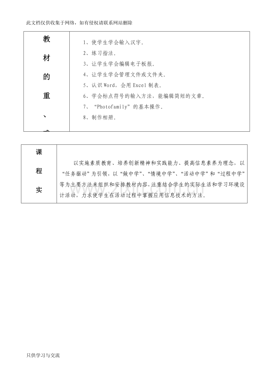 四上信息技术教学计划上课讲义.docx_第3页