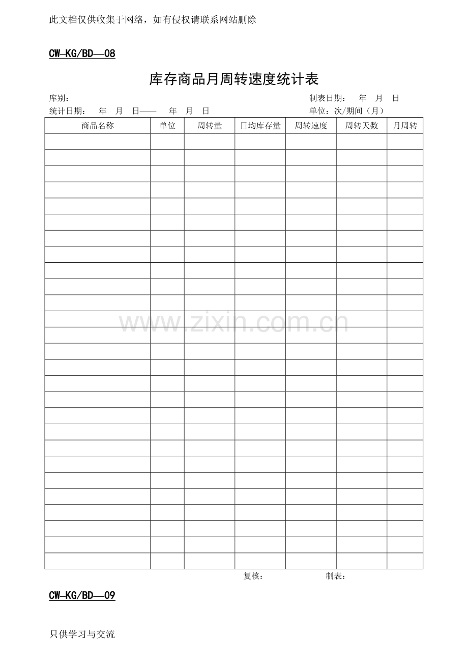 仓库管理常用表格教学总结.doc_第2页