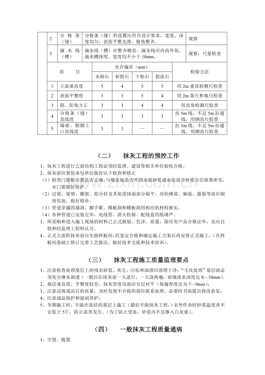 抹灰工程施工质量监理实施细则.doc_第3页