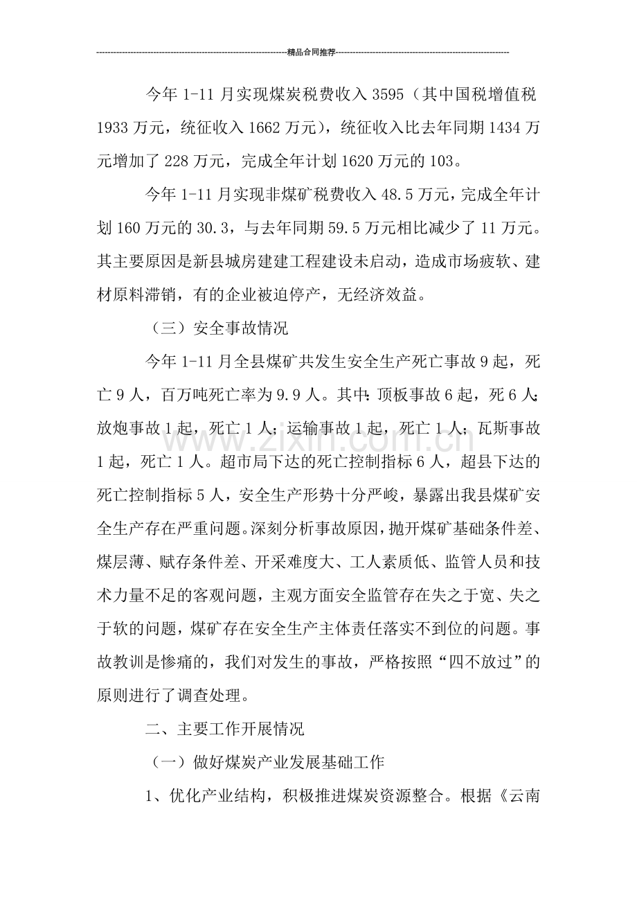 煤炭工业局年度工作总结及计划.doc_第2页