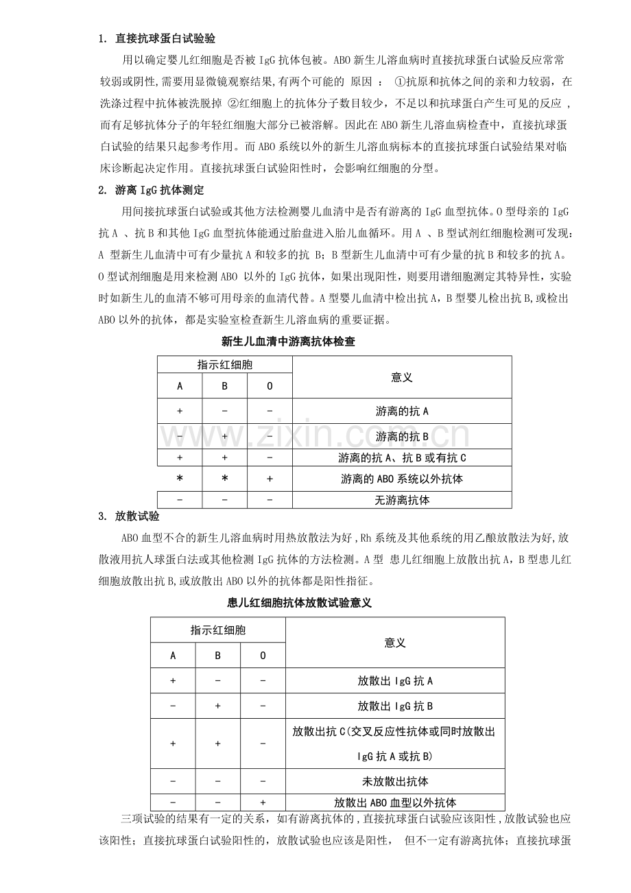 母婴血型不合新生儿溶血病与输血资料.doc_第3页