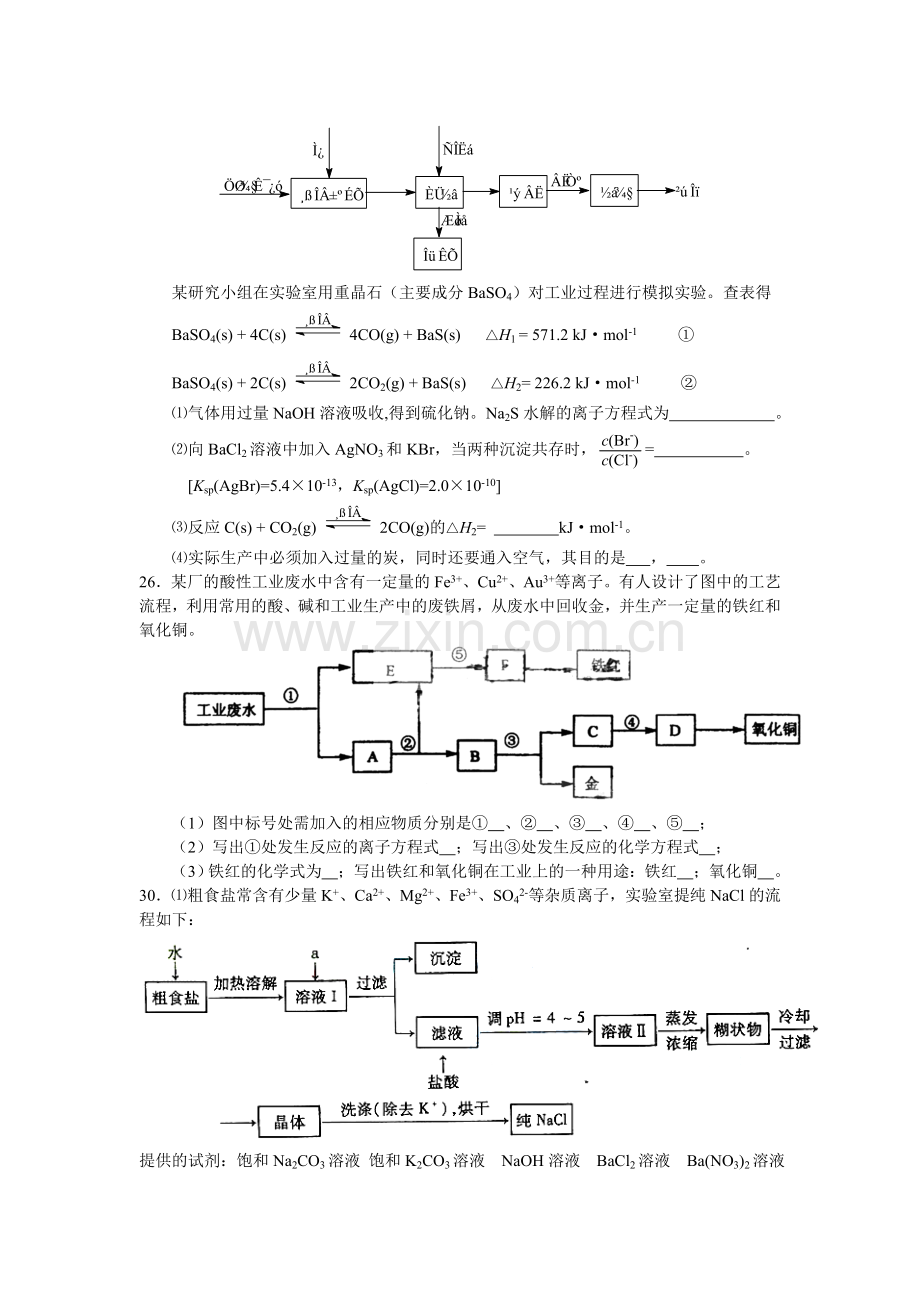 化学工艺流程题汇总资料.doc_第2页