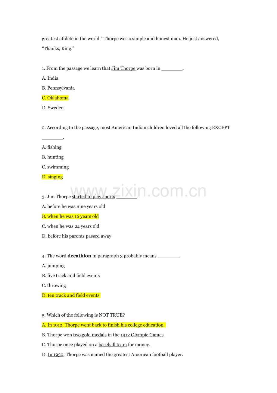 11月北京成人本科学位英语统一考试真题及答案.doc_第2页