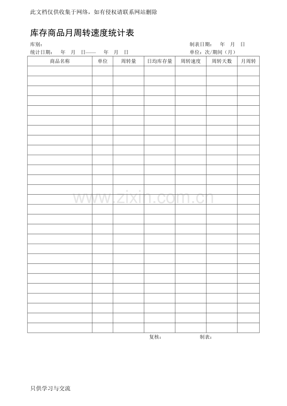 仓库管理表格教学教材.doc_第2页