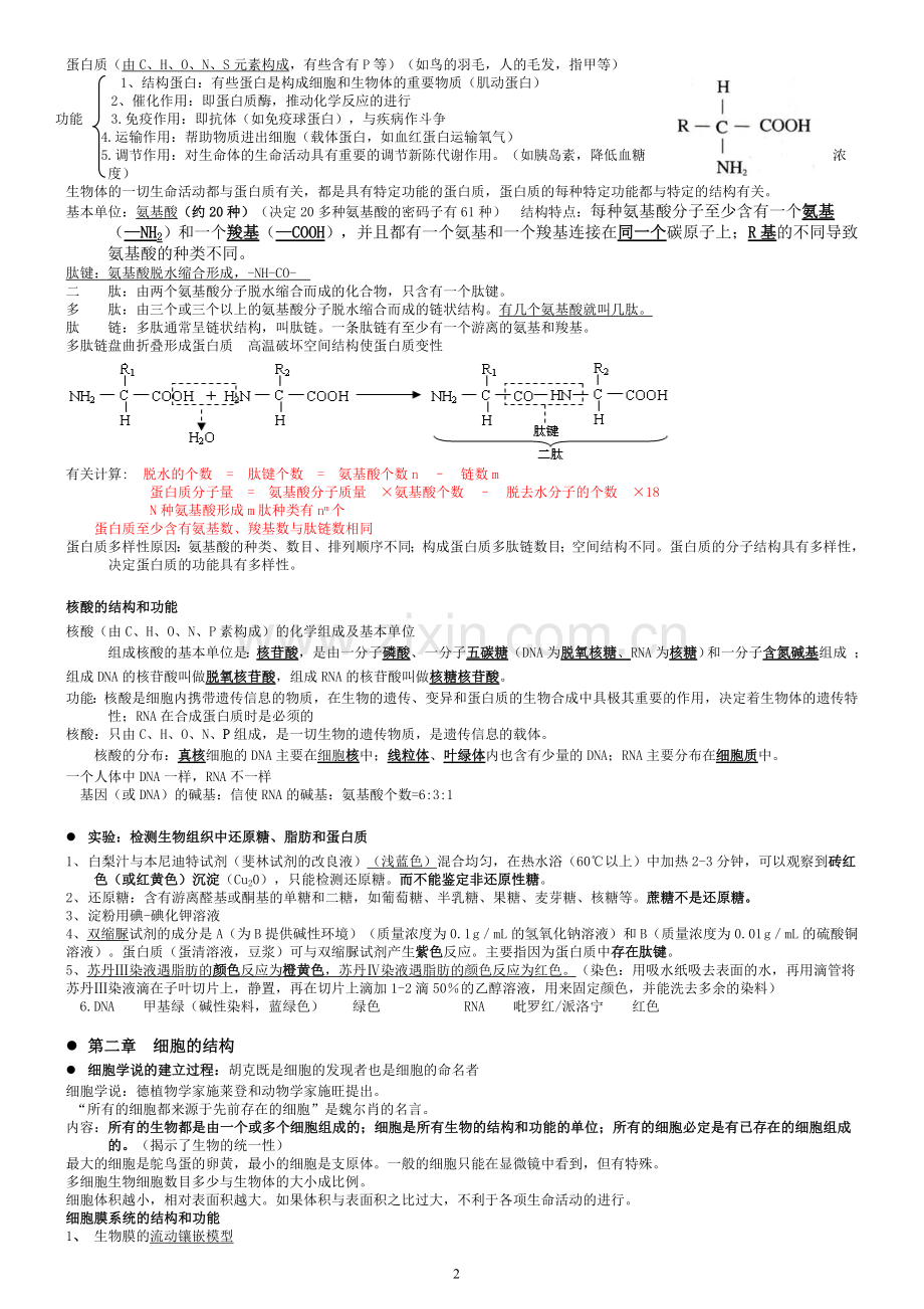 浙江生物学考知识点教学文稿.doc_第2页