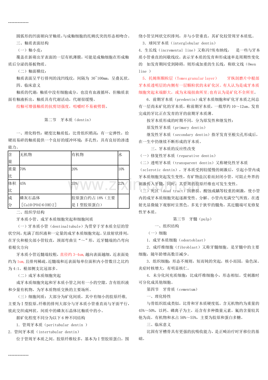 (整理)口腔组织病理学复习要点1.doc_第3页