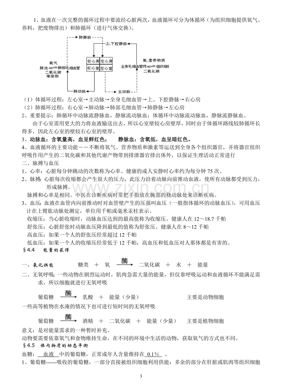 浙教版科学九年级上第四章主要知识点教学文稿.doc_第3页