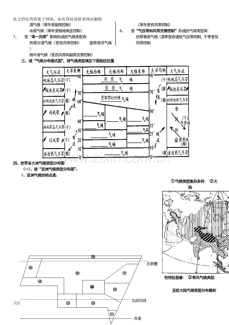 世界气候类型的分布(详细)教学内容.doc_第3页