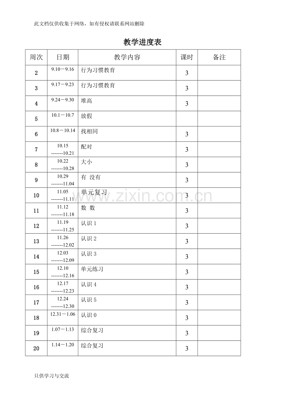 培智学校生活数学教案(一年级上)教学提纲.doc_第3页