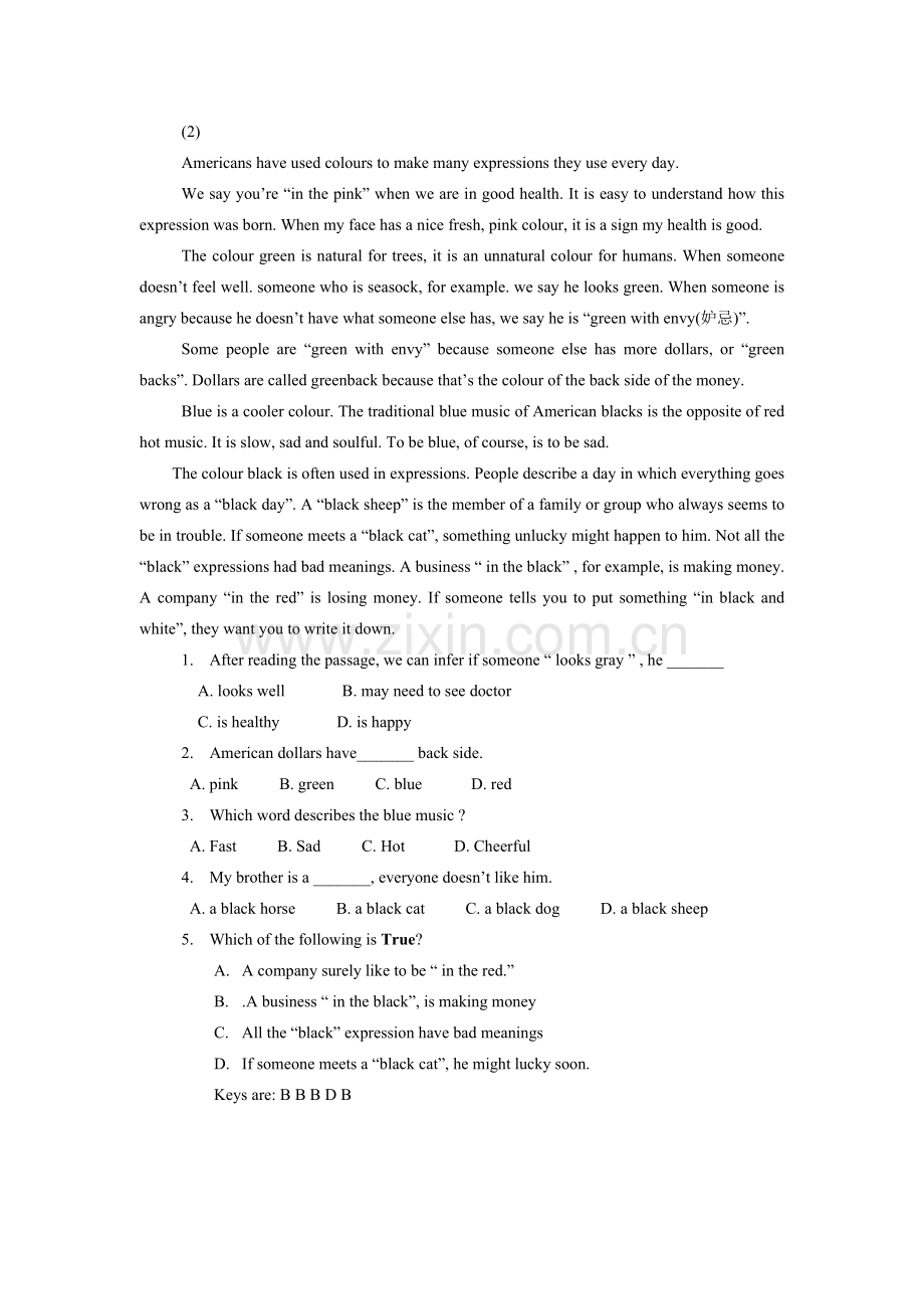 高一英语阅读理解推理判断专练资料.doc_第2页