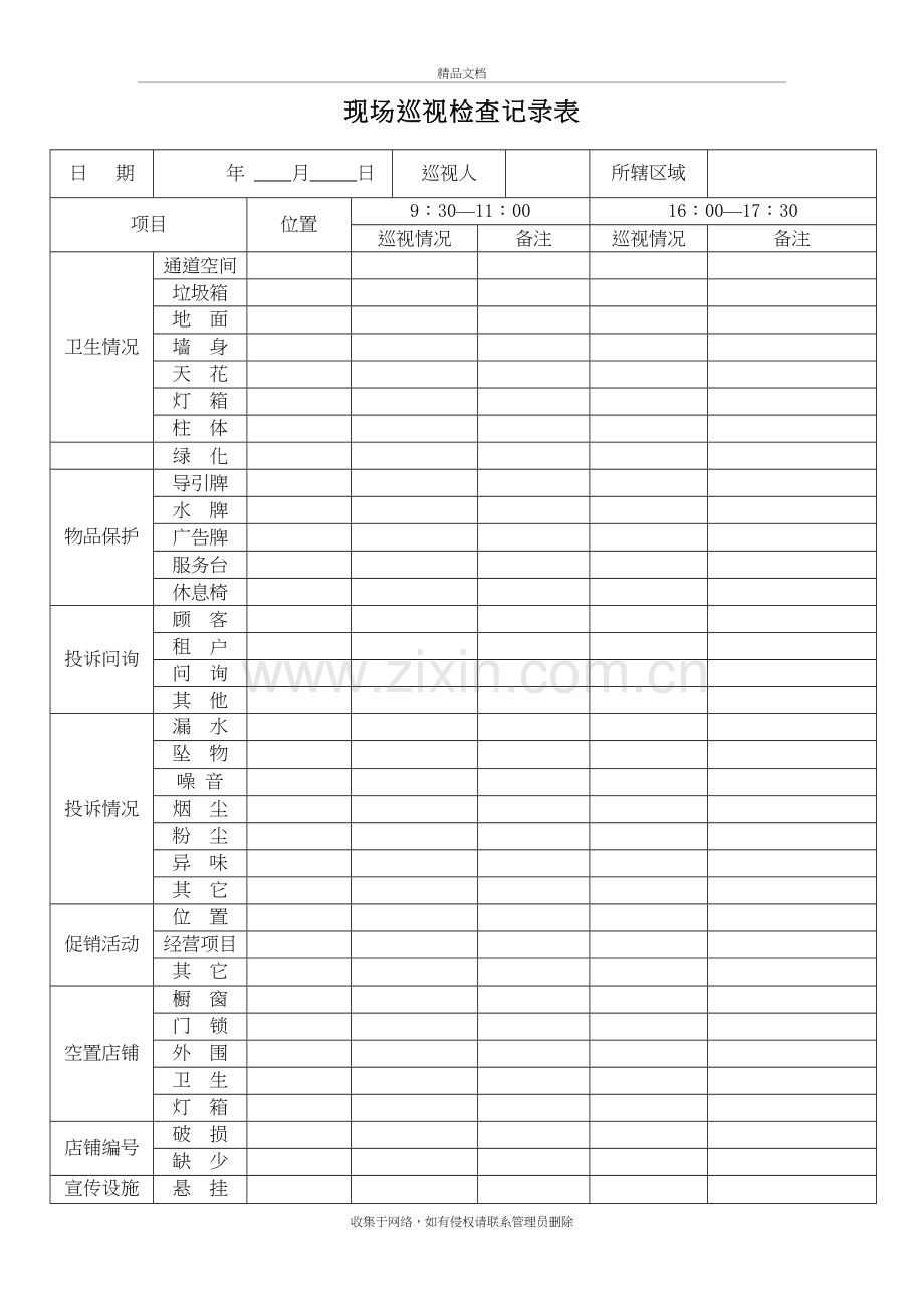 现场巡视检查记录表教学提纲.doc_第2页