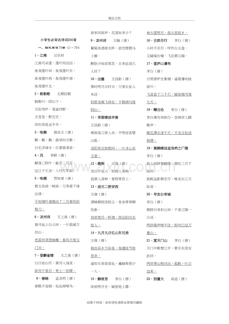 小学生必背古诗词200首说课讲解.doc_第2页