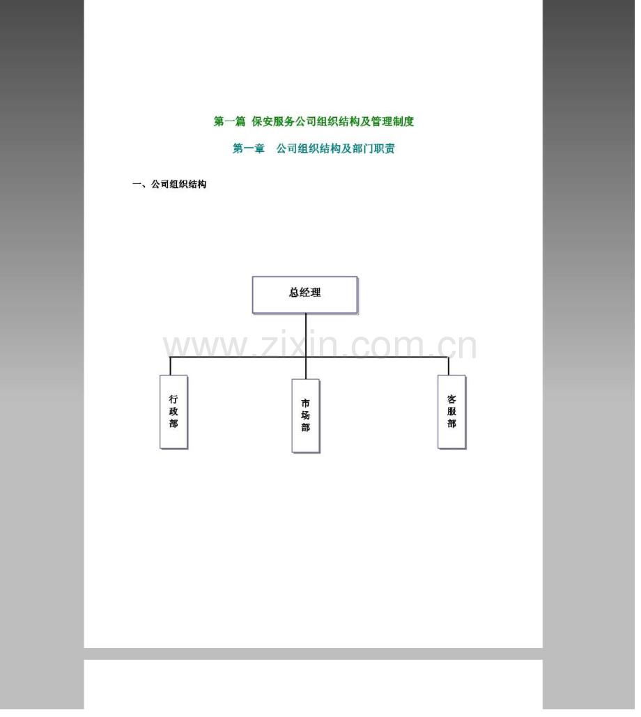 保安公司组织架构、岗位制度及保安管理制度汇编-收藏版教学教材.docx_第3页