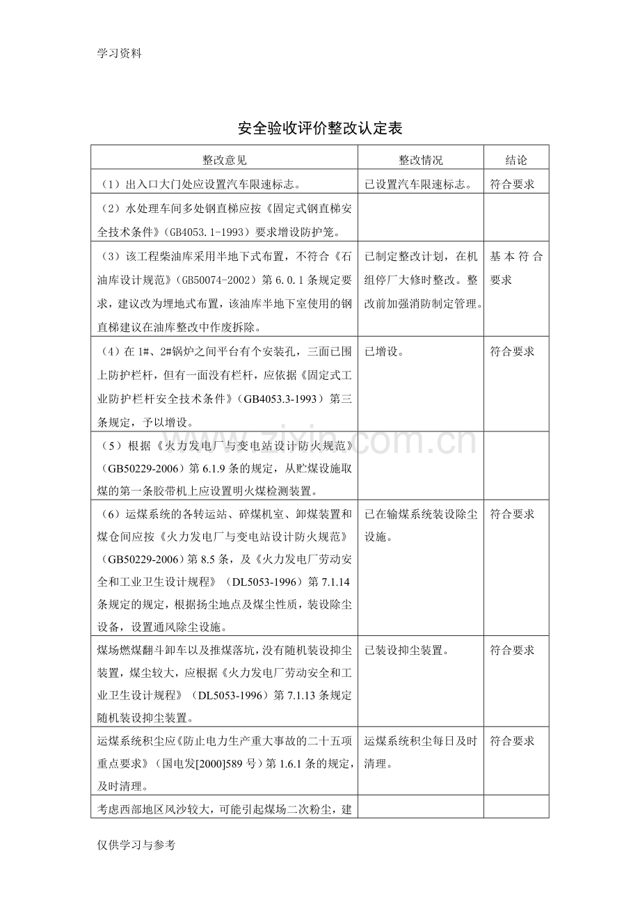 安全评价认定表电子教案.doc_第1页