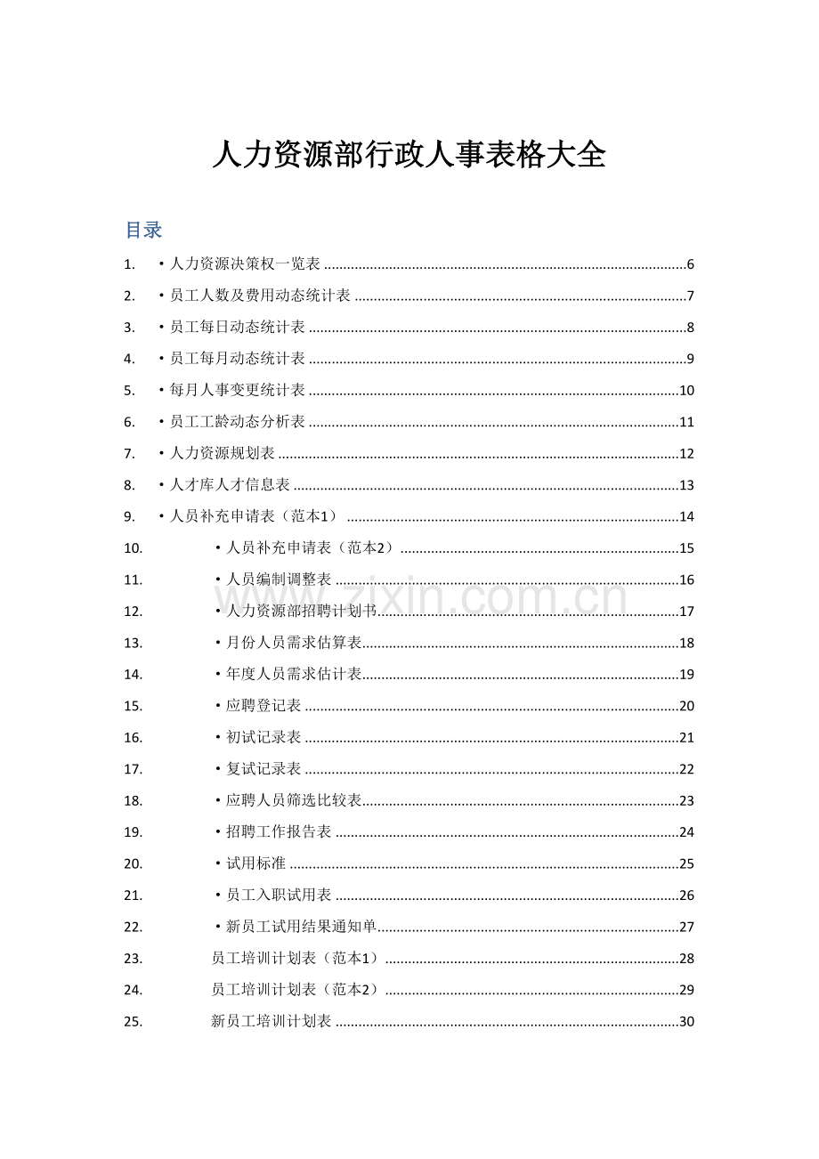 人力资源部行政人事表格大全(125页)(1)电子教案.doc_第2页