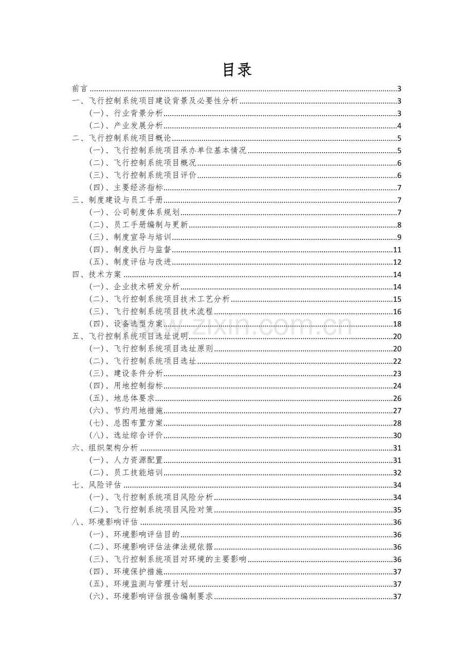 2024年飞行控制系统项目可行性研究报告.docx_第2页