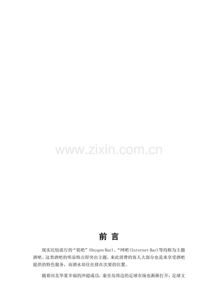 主题酒吧创业计划书教学总结.docx_第3页