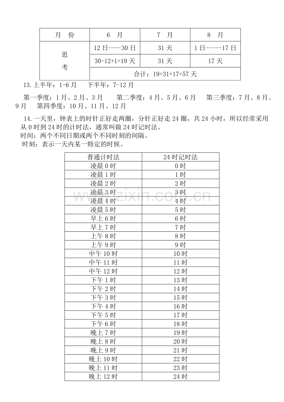 三年级、年月日知识点总结培训资料.doc_第2页