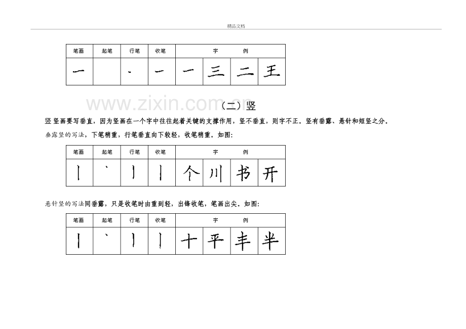 汉字基本笔画特点与写法doc资料.doc_第3页