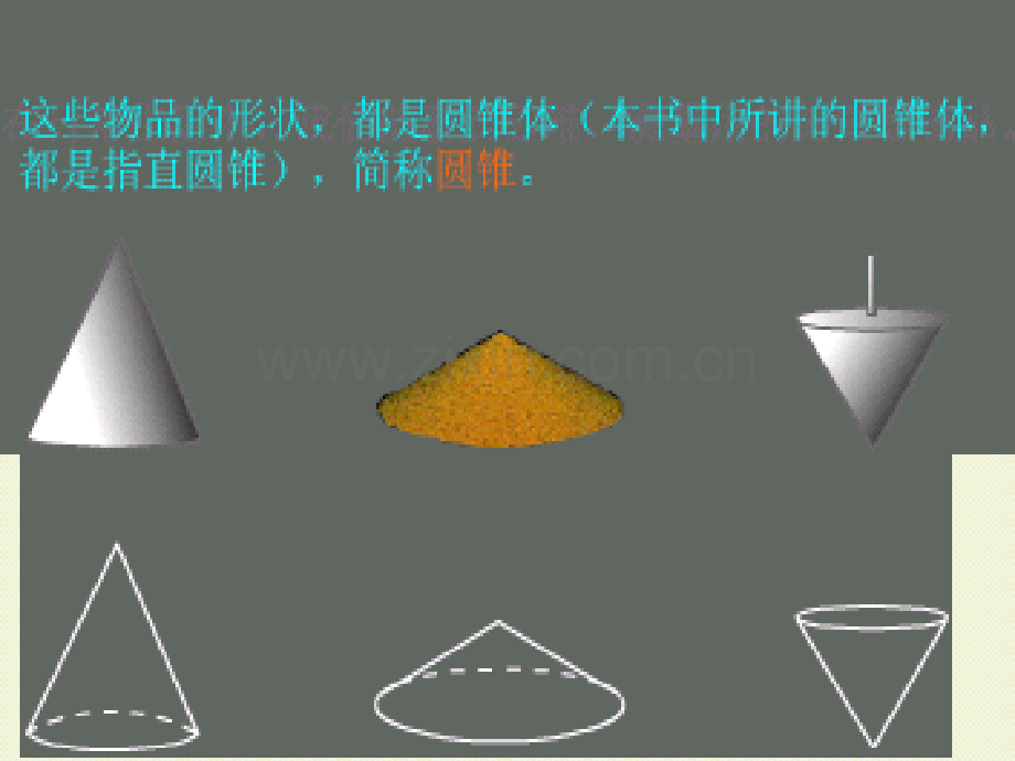 人教版六年级数学下册《圆锥的认识》课件PPTdoc资料.ppt_第3页