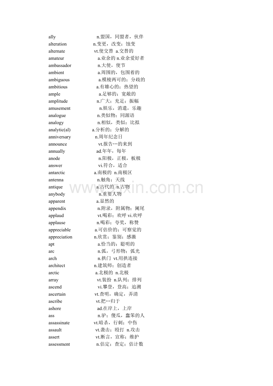 Pnnq10年英语六级词汇表大全教案资料.doc_第2页