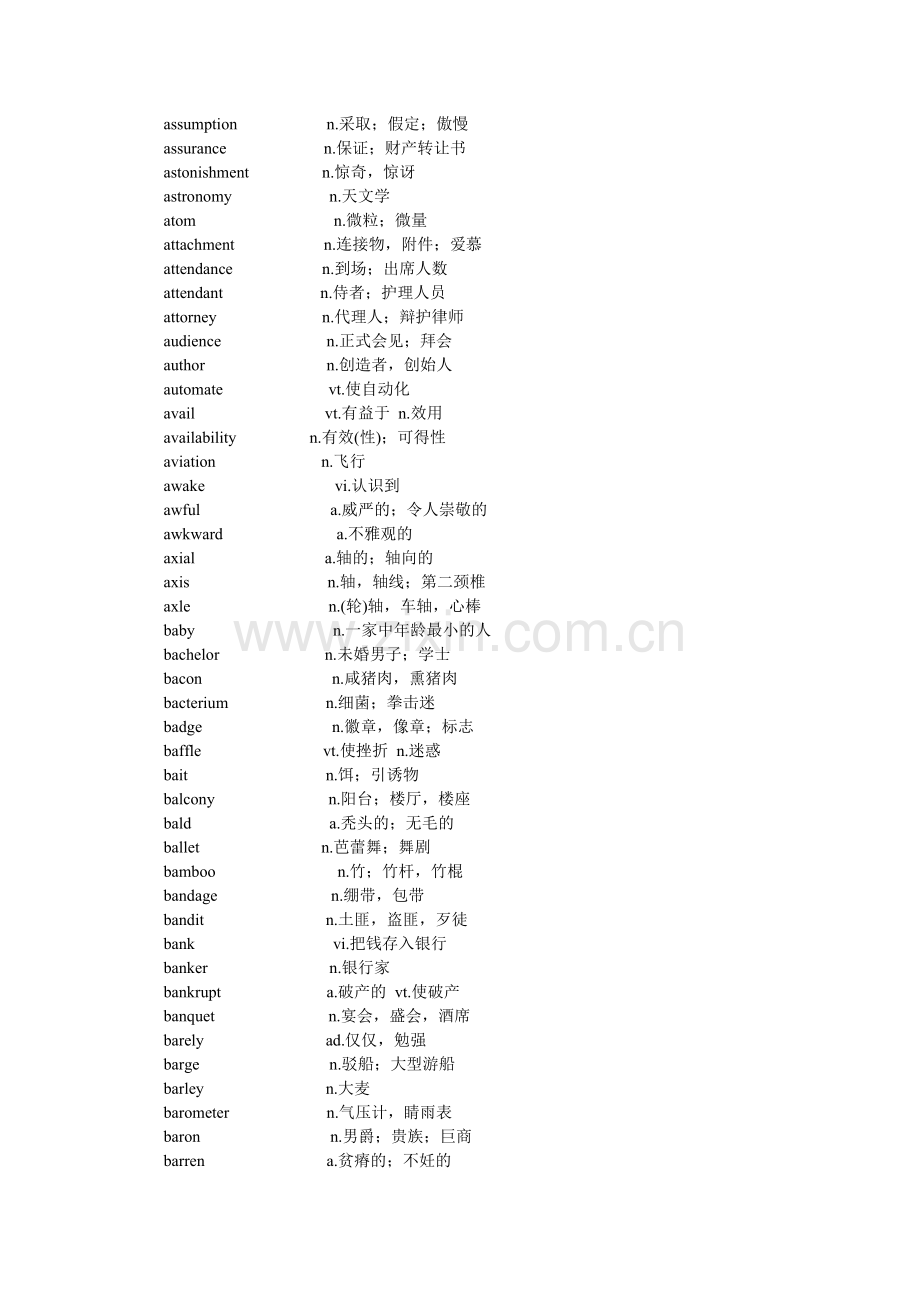 Pnnq10年英语六级词汇表大全教案资料.doc_第3页