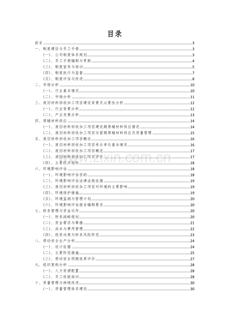 2024年废旧材料回收加工项目投资分析及可行性报告.docx_第2页