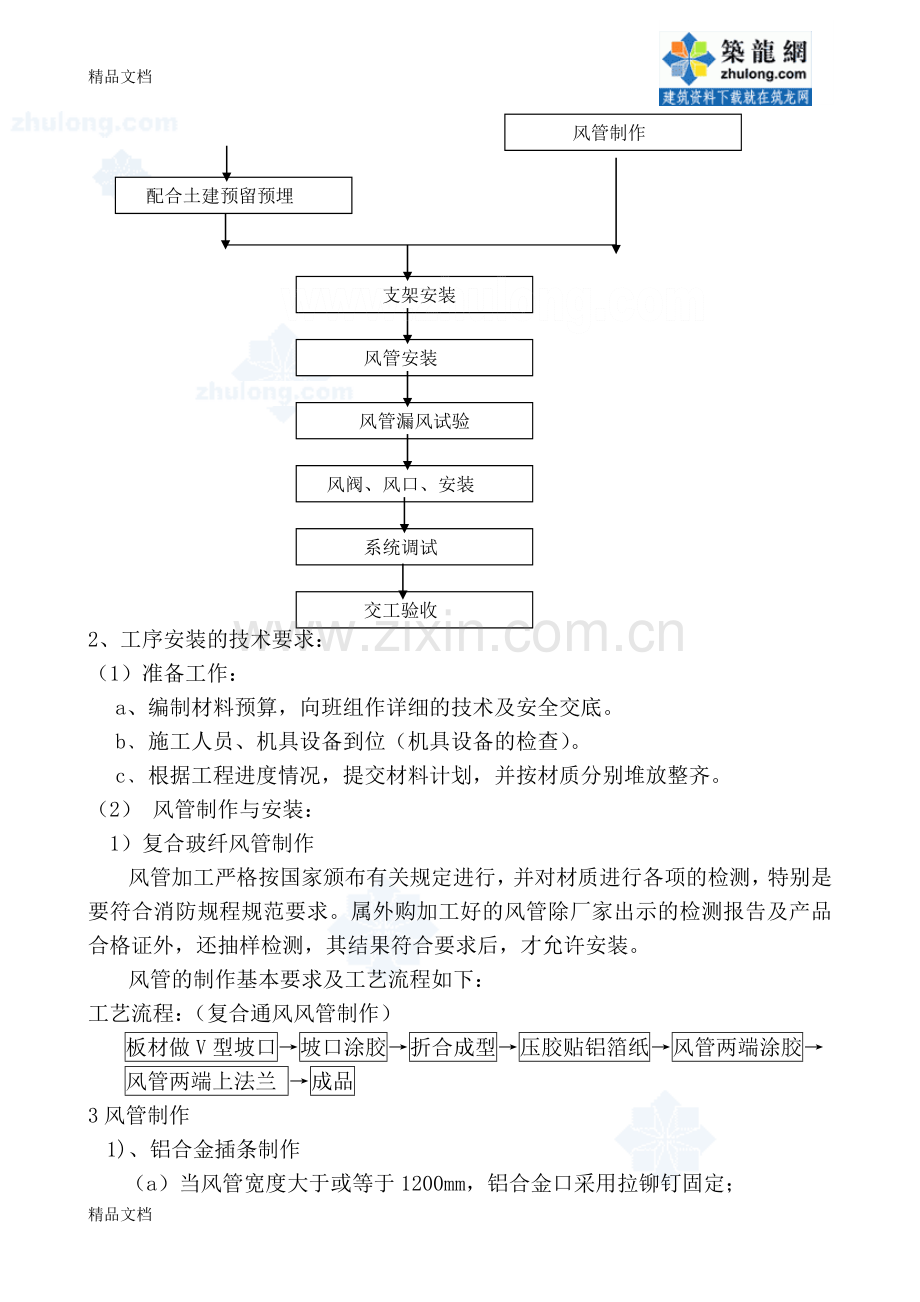 某工程空调通风系统安装施工组织设计-secret说课讲解.doc_第3页