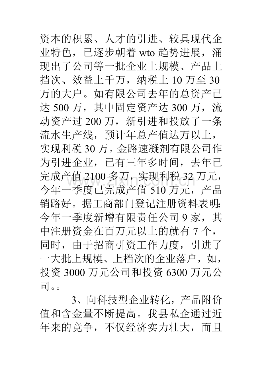 个体私营经济工作情况汇报学习资料.doc_第3页