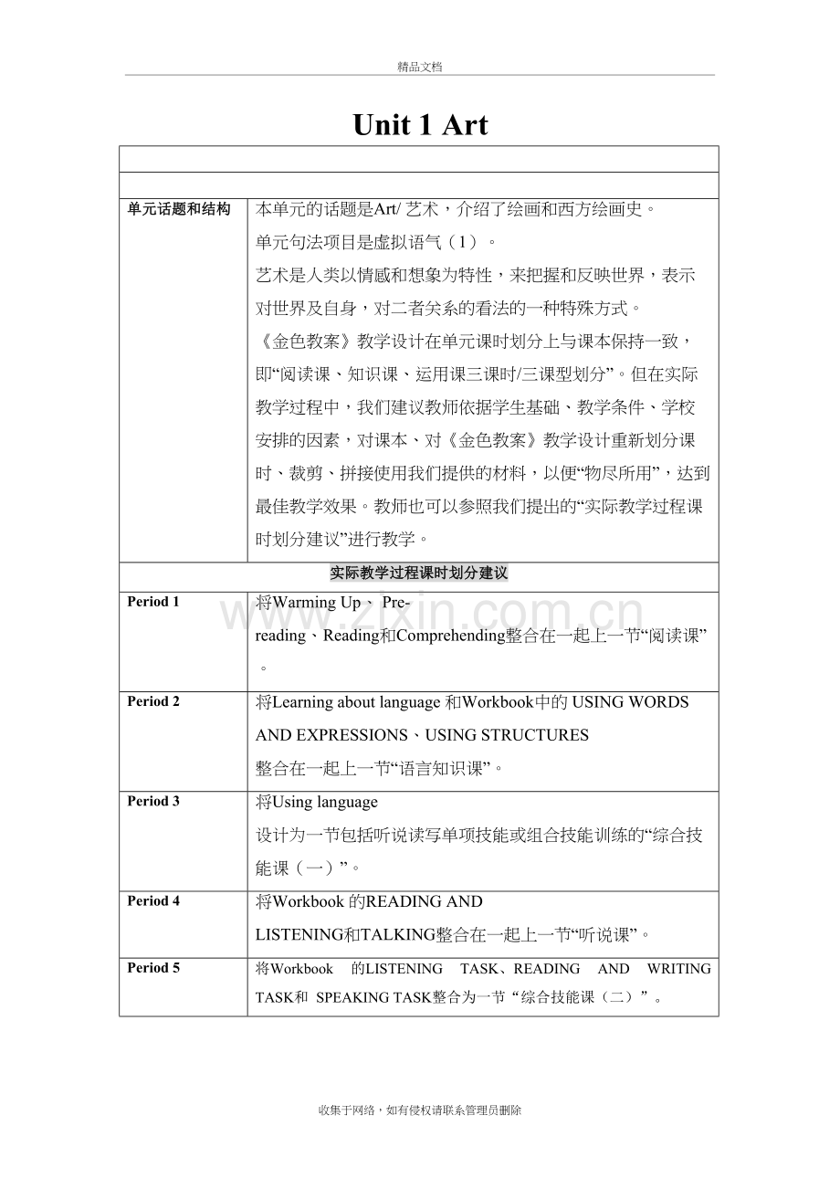 高中英语人教版选修6第一单元教案讲课稿.doc_第2页