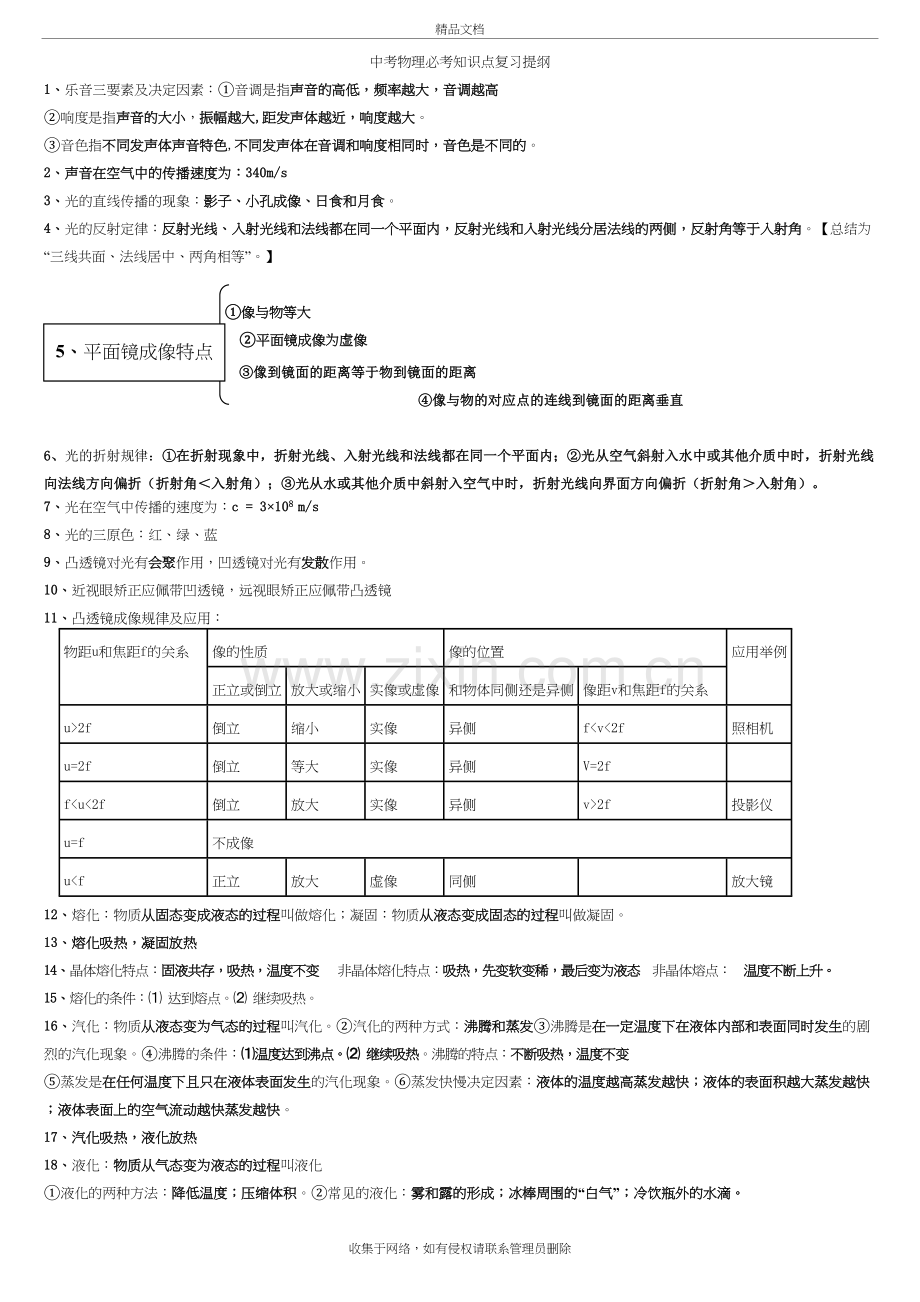 沪科版-中考物理必背知识点总结复习提纲说课讲解.doc_第2页