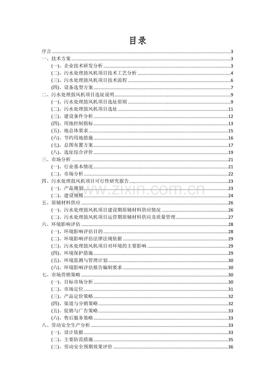 2024年污水处理鼓风机项目可行性研究报告.docx_第2页