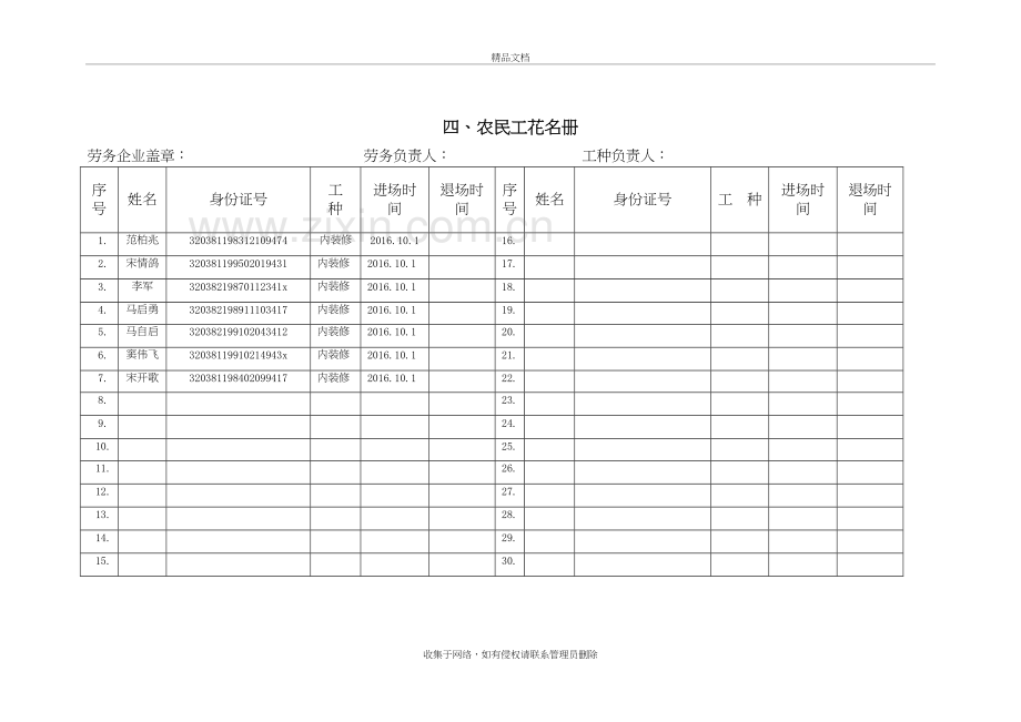 农民工考勤表教案资料.doc_第2页