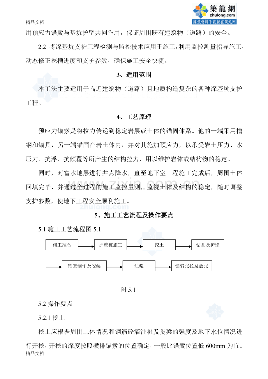 深基坑支护中预应力锚索施工工法-secret只是分享.doc_第2页