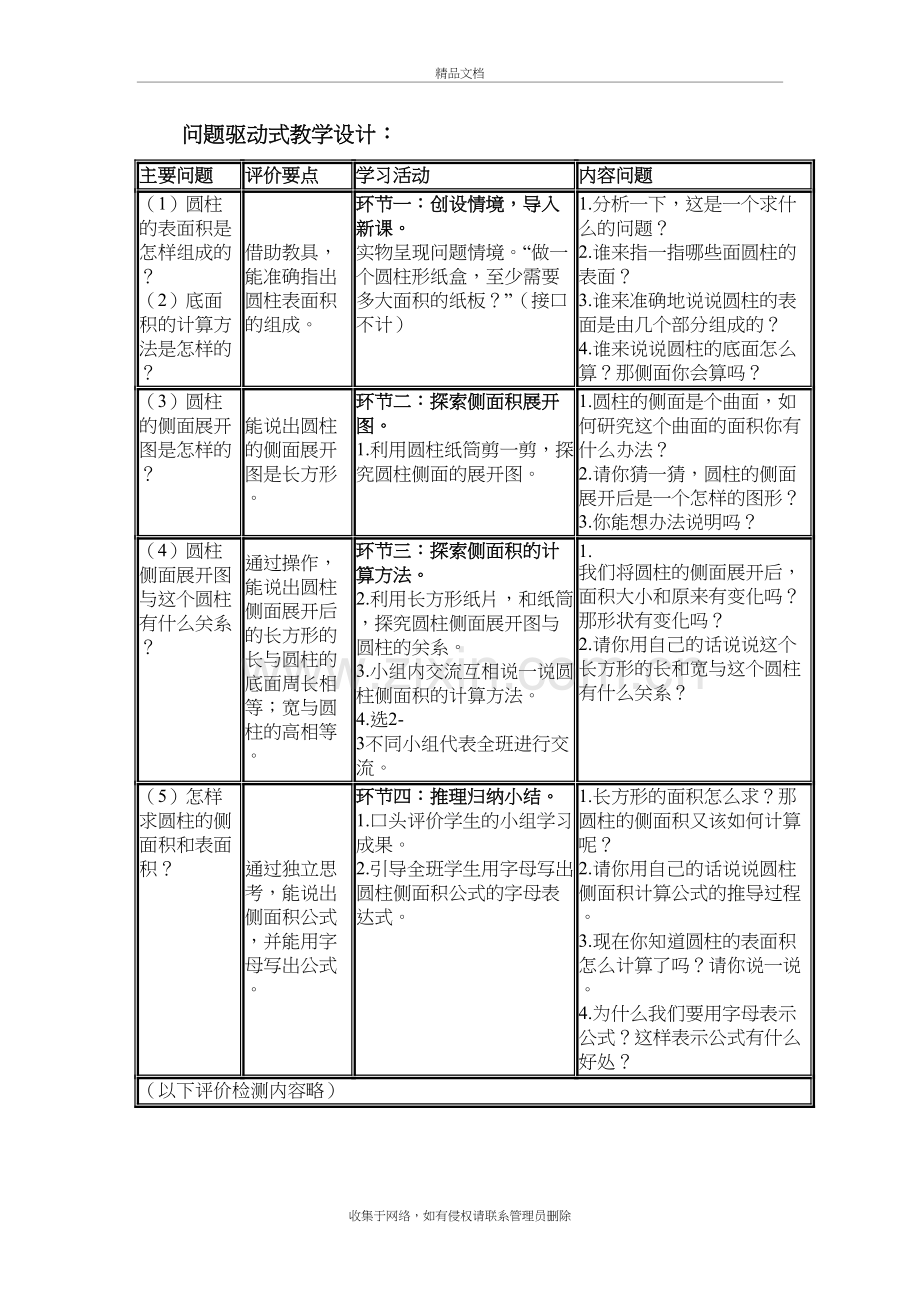 圆柱的表面积教学设计教案资料.doc_第3页