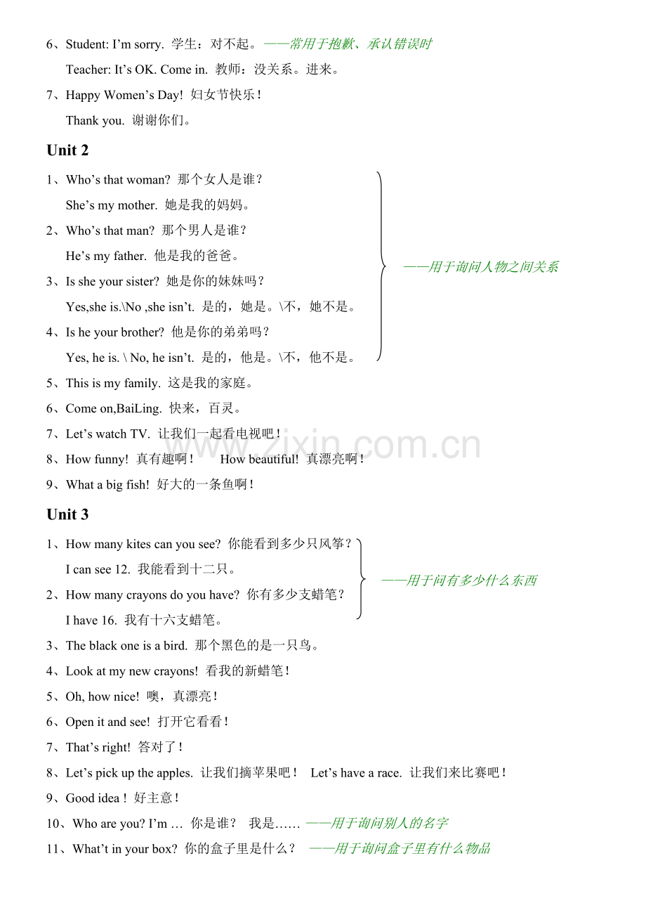 三年级下册英语重点复习资料说课材料.doc_第2页